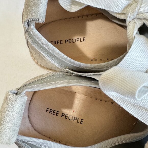 FREE PEOPLE Chapmin Espadrille Sneaker in Gray/Ivory Sz. EU39 - Picture 6 of 9